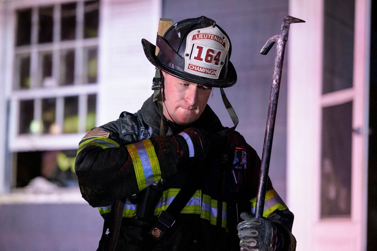City of Champaign firefighters respond to New Year's Eve fire